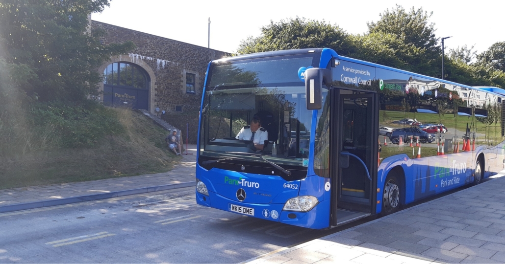Park and Ride bus truro cornwall