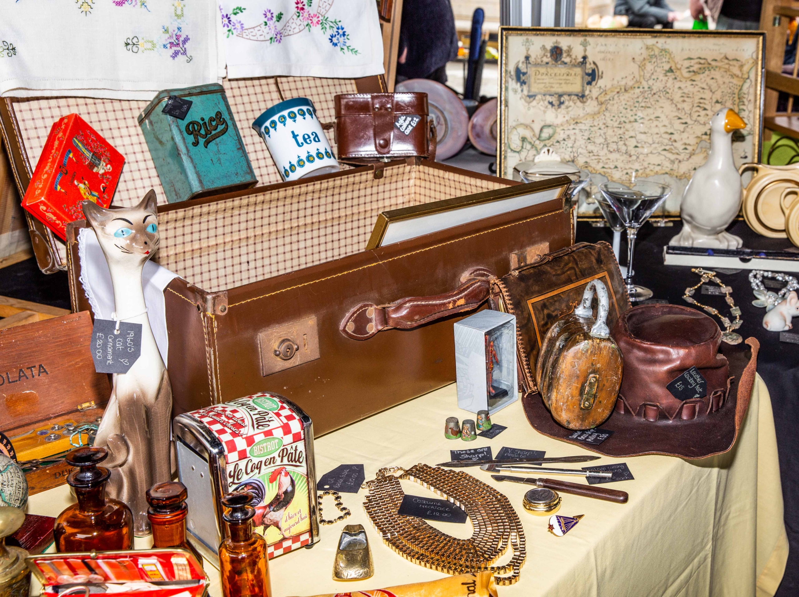 Antiques and collectables at Truro market