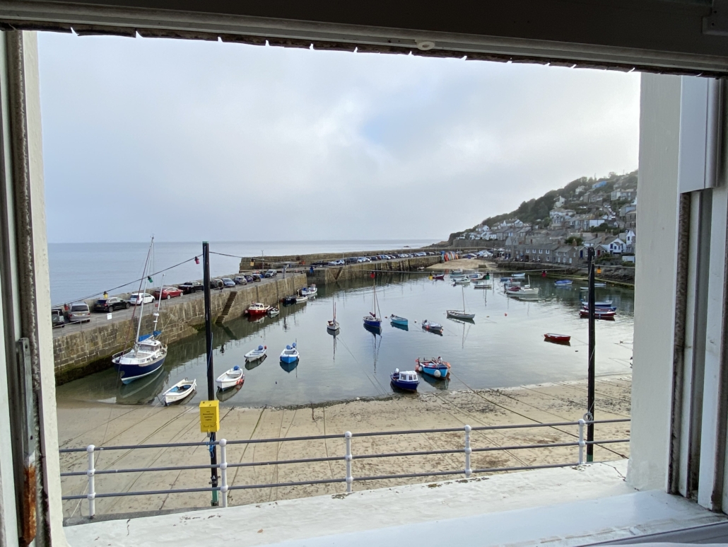 Fishing harbour at Mousehole in Cornwall